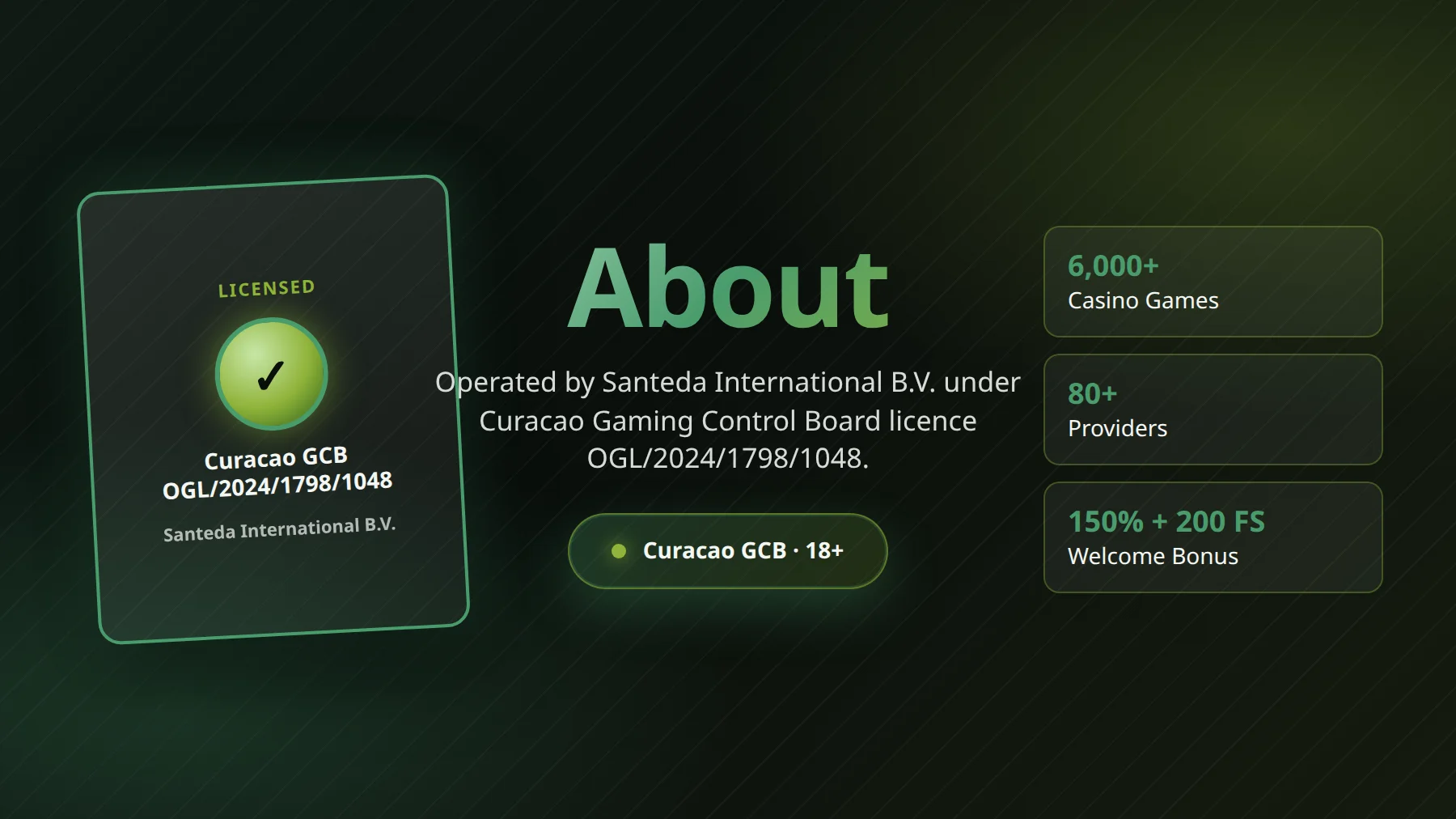 About Rolletto Casino — operator, licence and company information