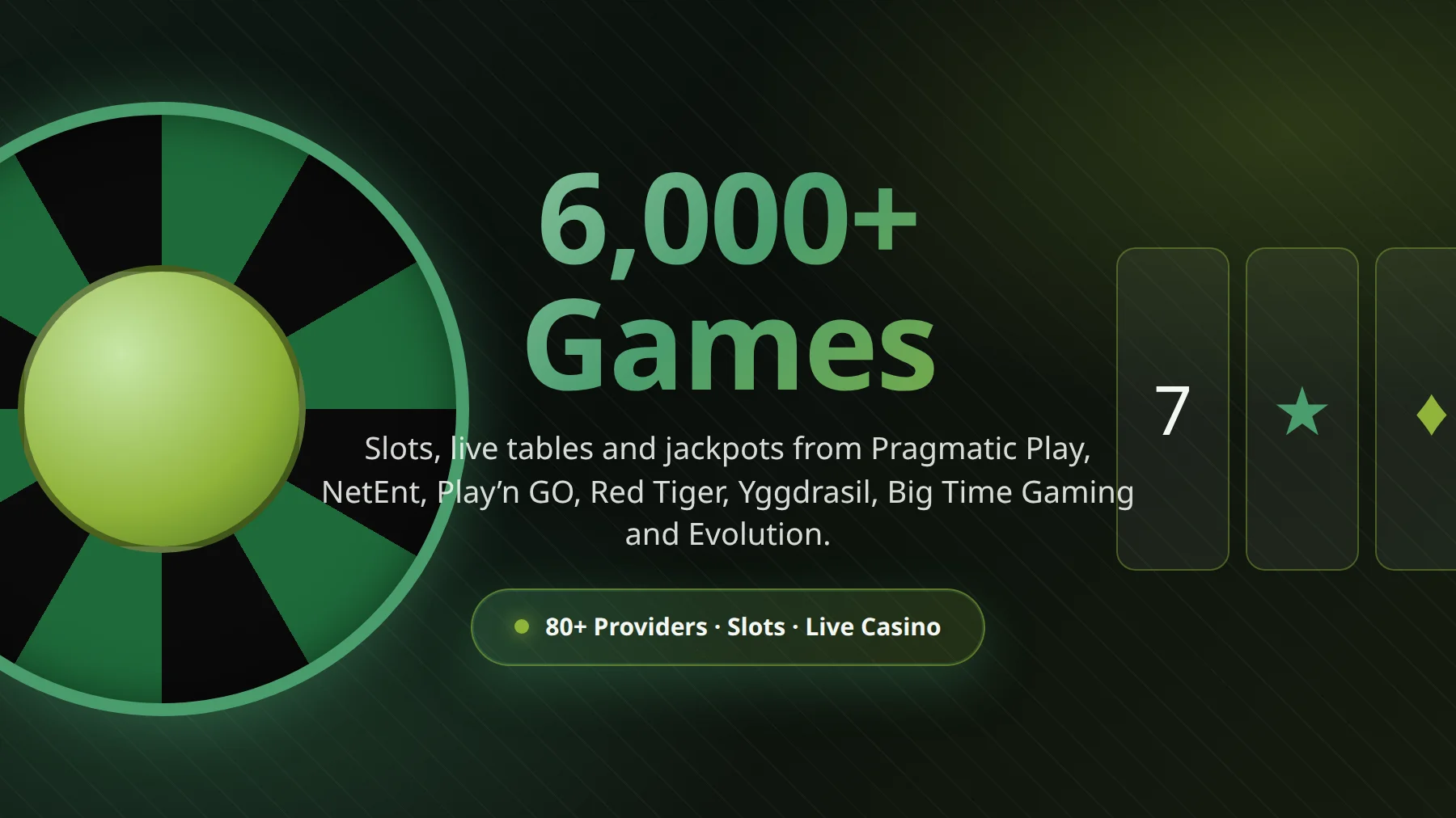 Rolletto game library — slots, live dealer and table games from 80+ providers